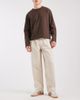 ASOS DESIGN ASOS DESIGN loose straight leg pants with pleats in stone-Neutral - 1