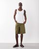ASOS DESIGN ASOS DESIGN loose textured denim jorts in washed khaki-Green - 1