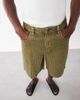 ASOS DESIGN ASOS DESIGN loose textured denim jorts in washed khaki-Green - 4