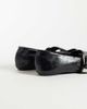 ASOS DESIGN ASOS DESIGN Lotus buckle detail mary jane ballets in black croc - 4