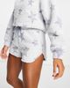 ASOS DESIGN ASOS DESIGN lounge mix & match star bleached sherpa short in blue-White - 3