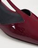 ASOS DESIGN ASOS DESIGN Lover pointed toe t-bar ballet flats in burgundy-Red - 3