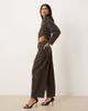 ASOS DESIGN ASOS DESIGN low rise barrel jeans in brown - part of a set - 3