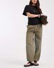 ASOS DESIGN ASOS DESIGN low rise slim balloon pants in khaki green - 1