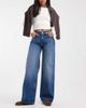 ASOS DESIGN ASOS DESIGN low rise wide leg jeans in mid wash-Blue - 1