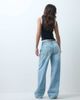 ASOS DESIGN ASOS DESIGN low wide leg jean in light bleach wash-Blue - 3