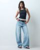 ASOS DESIGN ASOS DESIGN low wide leg jean in light bleach wash-Blue - 4