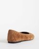 ASOS DESIGN ASOS DESIGN Lowell premium suede woven ballet flats in tan-Brown - 4