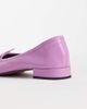 ASOS DESIGN ASOS DESIGN Lucian premium bow detail ballet flats in lilac leather-Purple - 3