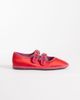 ASOS DESIGN ASOS DESIGN Lumina mary jane ballet flats in red and pink - 1