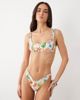 ASOS DESIGN ASOS DESIGN Luna v-front bikini bottoms in tropical print-Multi - 2