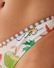 ASOS DESIGN ASOS DESIGN Luna v-front bikini bottoms in tropical print-Multi - 3