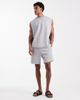 ASOS DESIGN ASOS DESIGN Luxe interlock oversized tank top in heather gray - part of a set - 2