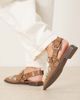 ASOS DESIGN ASOS DESIGN Luxor studded mary jane ballet flats in sand suedette-Neutral - 2