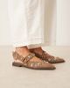 ASOS DESIGN ASOS DESIGN Luxor studded mary jane ballet flats in sand suedette-Neutral - 4