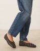 ASOS DESIGN ASOS DESIGN Lyle premium studded scrunch ballet flats in brown leather - 2