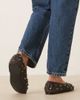 ASOS DESIGN ASOS DESIGN Lyle premium studded scrunch ballet flats in brown leather - 4