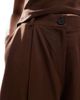 ASOS DESIGN ASOS DESIGN lyocell wide leg dad pants in chocolate - part of a set-Brown - 2