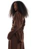 ASOS DESIGN ASOS DESIGN lyocell wrap tie detail shirt in chocolate - part of a set-Brown - 4