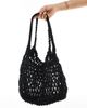 ASOS DESIGN ASOS DESIGN macrame tote bag with twist handle in black - 2