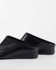 ASOS DESIGN ASOS DESIGN Maeve premium leather concealed wedge mules in black - 2