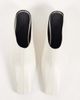 ASOS DESIGN ASOS DESIGN Maeve premium leather concealed wedge mules in off white - 2