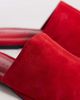 ASOS DESIGN ASOS DESIGN Magnolia premium suede mules in red - 4
