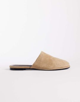 ASOS DESIGN ASOS DESIGN Magnolia premium suede mules in sand-Neutral
