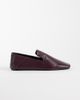 ASOS DESIGN ASOS DESIGN Malachi real leather slipper style shoes in burgundy-RED - 1