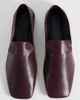 ASOS DESIGN ASOS DESIGN Malachi real leather slipper style shoes in burgundy-RED - 2