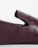 ASOS DESIGN ASOS DESIGN Malachi real leather slipper style shoes in burgundy-RED - 3
