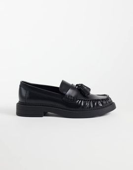 ASOS DESIGN ASOS DESIGN Mallory chunky trim fringe loafers in black