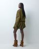 ASOS DESIGN ASOS DESIGN mandarin collar bubble dress in khaki-Green - 3