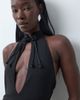 ASOS DESIGN ASOS DESIGN mandarin collar sleeveless maxi dress with embellished clasp in black - 3