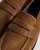 ASOS DESIGN ASOS DESIGN Marble premium suede round toe loafers in tan-Brown - 3