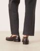 ASOS DESIGN ASOS DESIGN Marcel premium clean loafers in burgundy leather-Red - 4