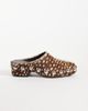 ASOS DESIGN ASOS DESIGN Margo leather studded clog mules in deer print hair on real leather-MULTI - 1