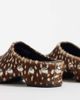 ASOS DESIGN ASOS DESIGN Margo leather studded clog mules in deer print hair on real leather-MULTI - 3