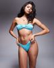 ASOS DESIGN ASOS DESIGN Maria textured high leg bikini bottom in turquoise-Blue - 4
