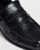 ASOS DESIGN ASOS DESIGN Marisol ruched round toe heeled loafers in black - 2