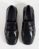 ASOS DESIGN ASOS DESIGN Marisol ruched round toe heeled loafers in black - 4