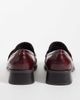 ASOS DESIGN ASOS DESIGN Marisol ruched round toe heeled loafers in burgundy-Red - 2