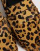 ASOS DESIGN ASOS DESIGN Marlowe softie ruched loafers in leopard hair on real leather-Multi - 3
