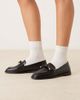 ASOS DESIGN ASOS DESIGN Marquise bow detail loafers in black - 1