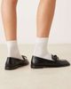ASOS DESIGN ASOS DESIGN Marquise bow detail loafers in black - 3