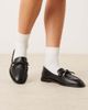 ASOS DESIGN ASOS DESIGN Marquise bow detail loafers in black - 4