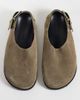 ASOS DESIGN ASOS DESIGN Marshall real suede flat mules in taupe-Brown - 2