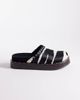 ASOS DESIGN ASOS DESIGN Marvel premium studded footbed mules in hair in real leather with zebra print-Multi - 1
