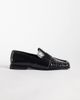 ASOS DESIGN ASOS DESIGN Marvin square toe clean loafers in black leather - 1