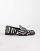 ASOS DESIGN ASOS DESIGN Marvin square toe clean loafers in zebra hair-on-real leather-Multi - 1